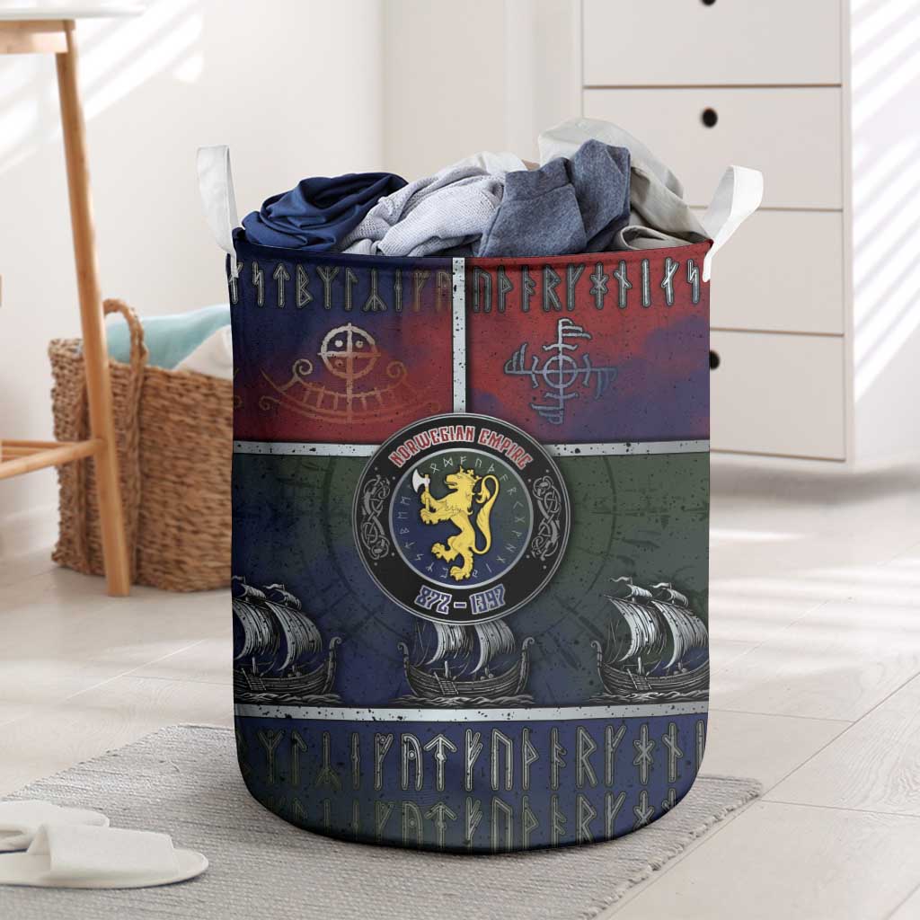Norwegian Empire Laundry Basket Ancient Viking Patterns - Wonder Print Shop