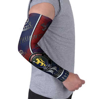 Personalized Norwegian Empire Arm Sleeves Ancient Viking Patterns - Wonder Print Shop