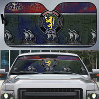 Norwegian Empire Auto Sun Shade Ancient Viking Patterns - Wonder Print Shop