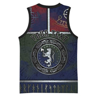 Personalized Norwegian Empire Basketball Jersey Ancient Viking Patterns - Wonder Print Shop