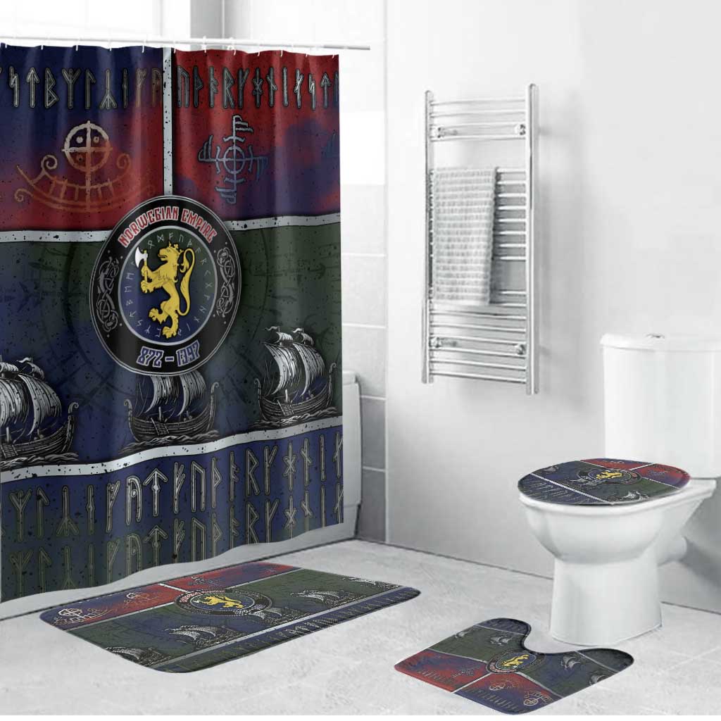 Norwegian Empire Bathroom Set Ancient Viking Patterns - Wonder Print Shop