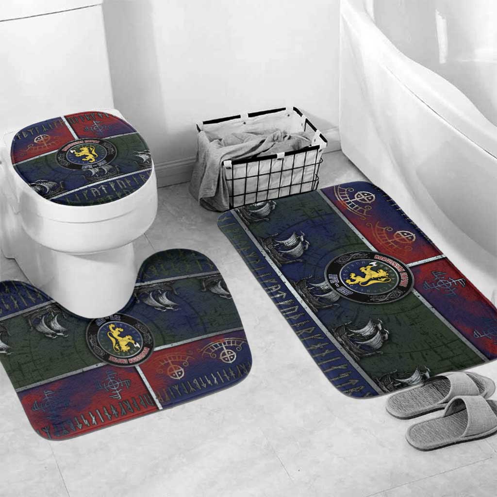 Norwegian Empire Bathroom Set Ancient Viking Patterns - Wonder Print Shop