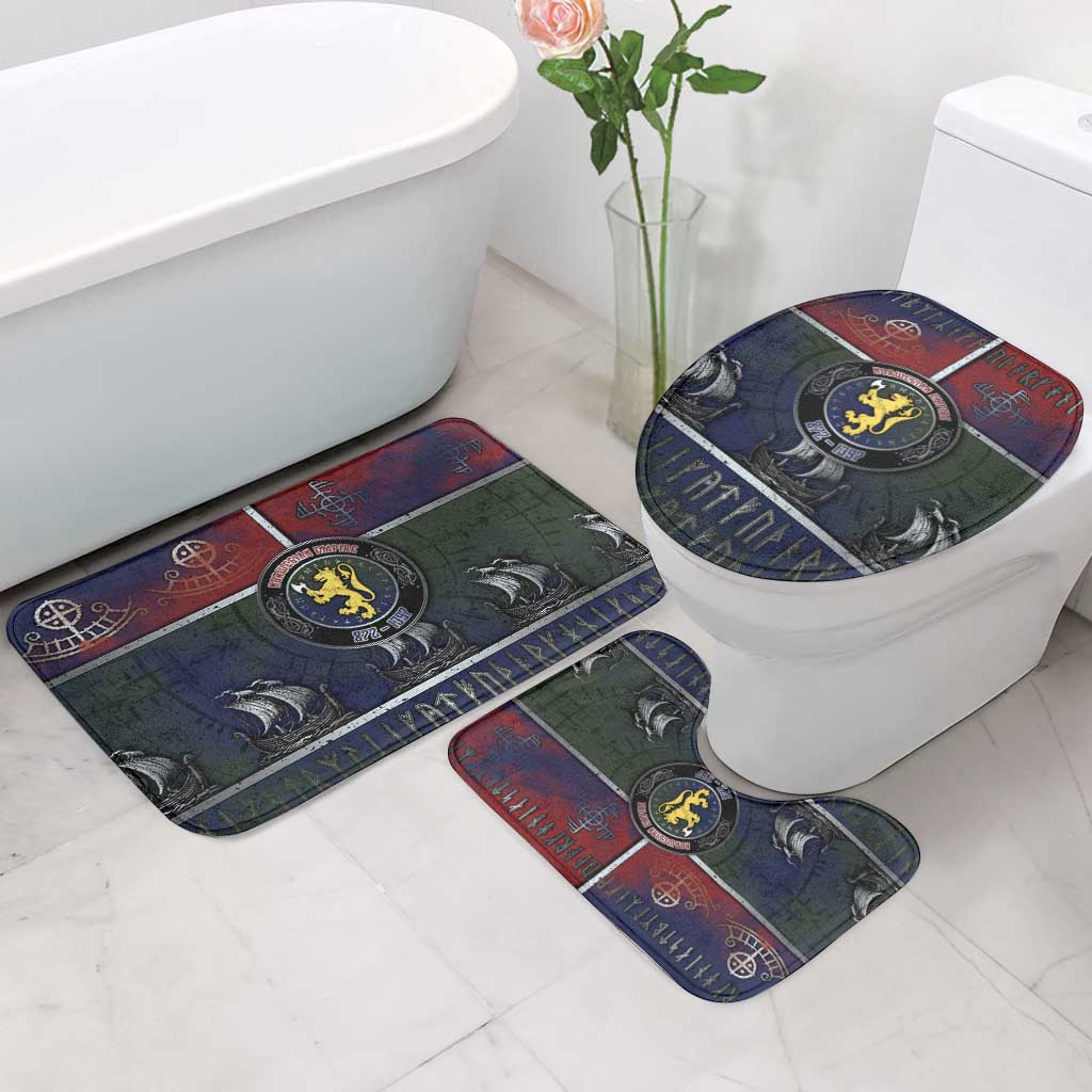 Norwegian Empire Bathroom Set Ancient Viking Patterns - Wonder Print Shop