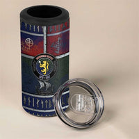 Personalized Norwegian Empire 4 in 1 Can Cooler Tumbler Ancient Viking Patterns - Wonder Print Shop