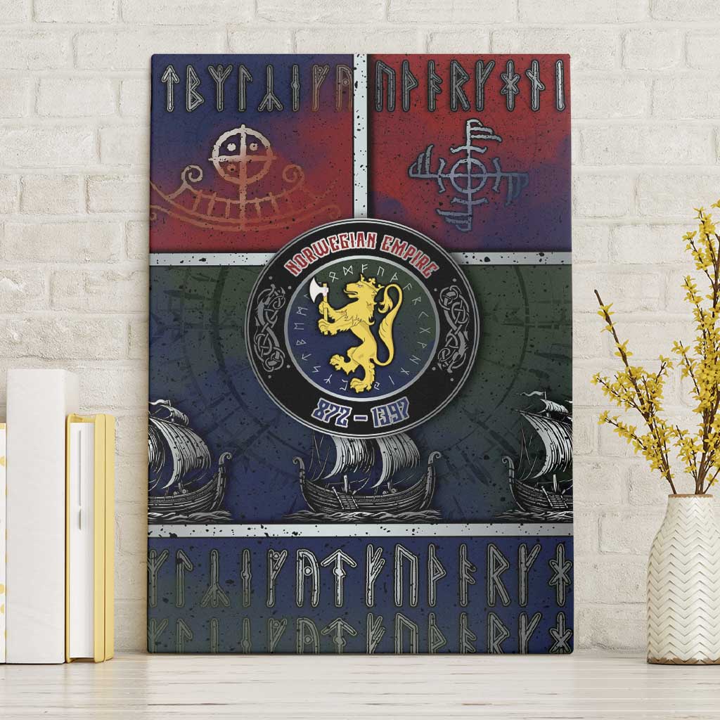 Norwegian Empire Canvas Wall Art Ancient Viking Patterns - Wonder Print Shop