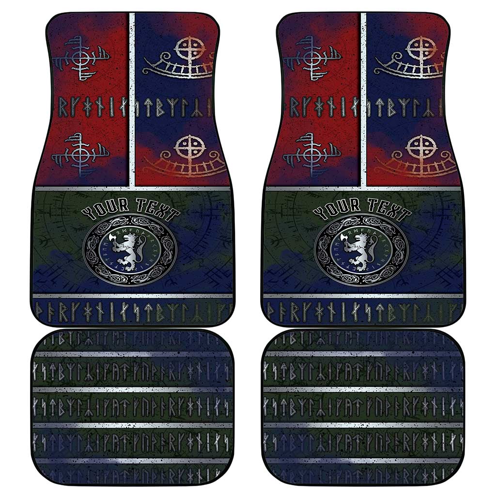 Personalized Norwegian Empire Car Mats Ancient Viking Patterns - Wonder Print Shop