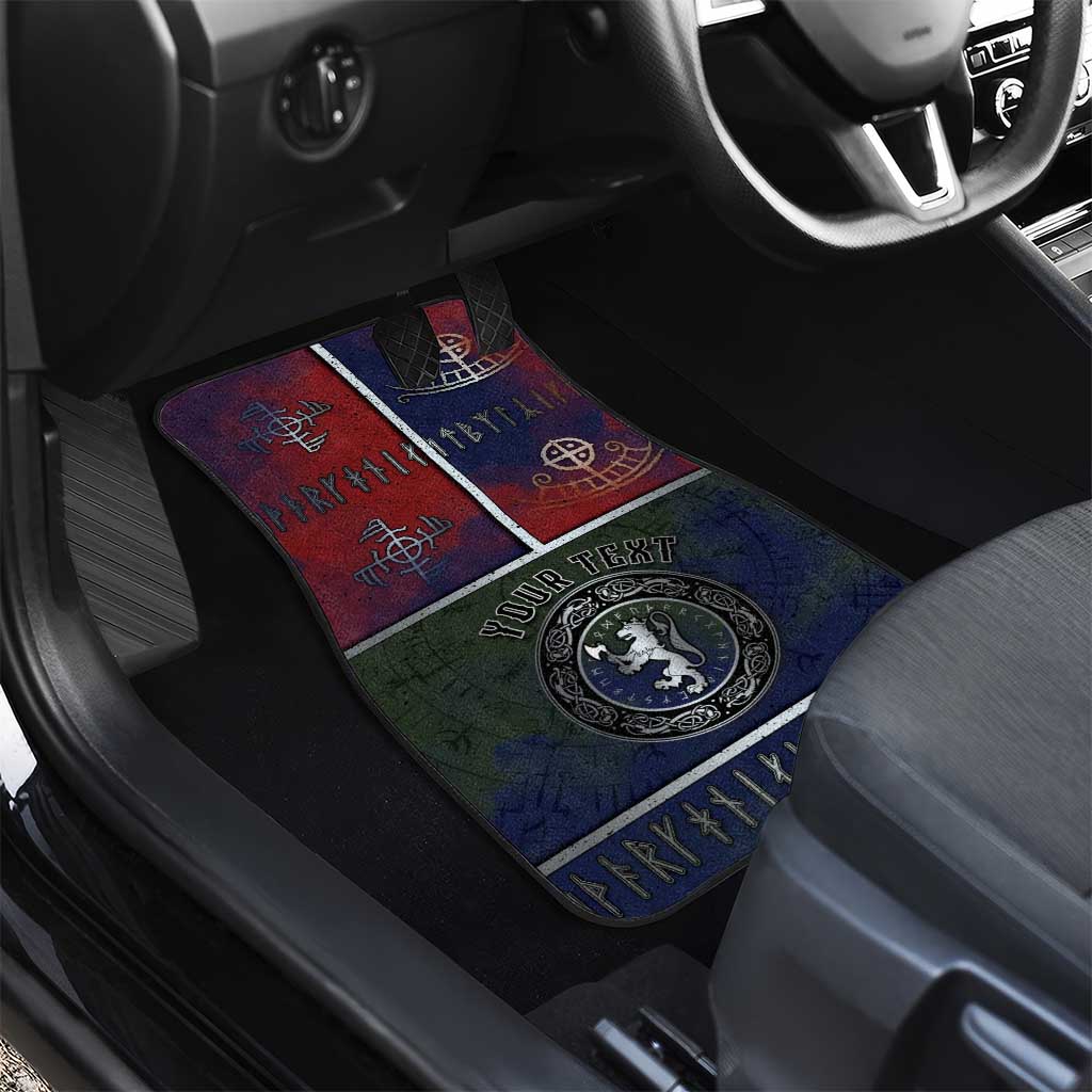 Personalized Norwegian Empire Car Mats Ancient Viking Patterns - Wonder Print Shop