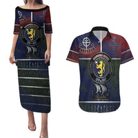 Personalized Norwegian Empire Couples Matching Puletasi and Hawaiian Shirt Ancient Viking Patterns - Wonder Print Shop