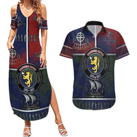 Personalized Norwegian Empire Couples Matching Summer Maxi Dress and Hawaiian Shirt Ancient Viking Patterns - Wonder Print Shop