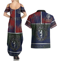 Personalized Norwegian Empire Couples Matching Summer Maxi Dress and Hawaiian Shirt Ancient Viking Patterns - Wonder Print Shop