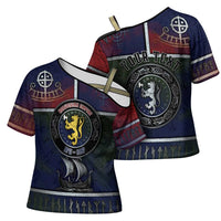Personalized Norwegian Empire Cross Shoulder Shirt Ancient Viking Patterns - Wonder Print Shop