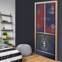 Personalized Norwegian Empire Door Cover Ancient Viking Patterns - Wonder Print Shop