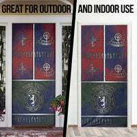 Personalized Norwegian Empire Door Cover Ancient Viking Patterns - Wonder Print Shop