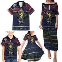 Personalized Norwegian Empire Family Matching Puletasi and Hawaiian Shirt Ancient Viking Patterns - Wonder Print Shop
