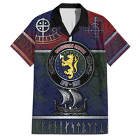 Personalized Norwegian Empire Family Matching Puletasi and Hawaiian Shirt Ancient Viking Patterns - Wonder Print Shop