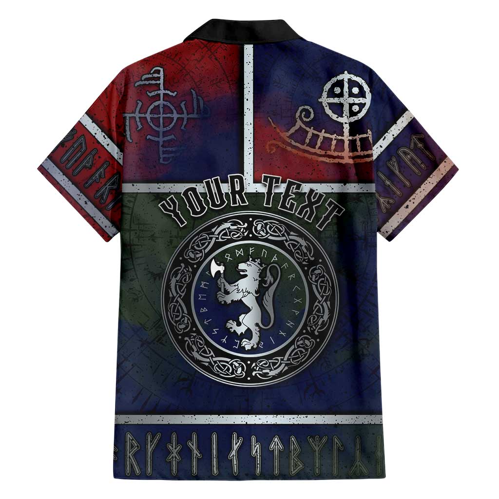 Personalized Norwegian Empire Family Matching Puletasi and Hawaiian Shirt Ancient Viking Patterns - Wonder Print Shop