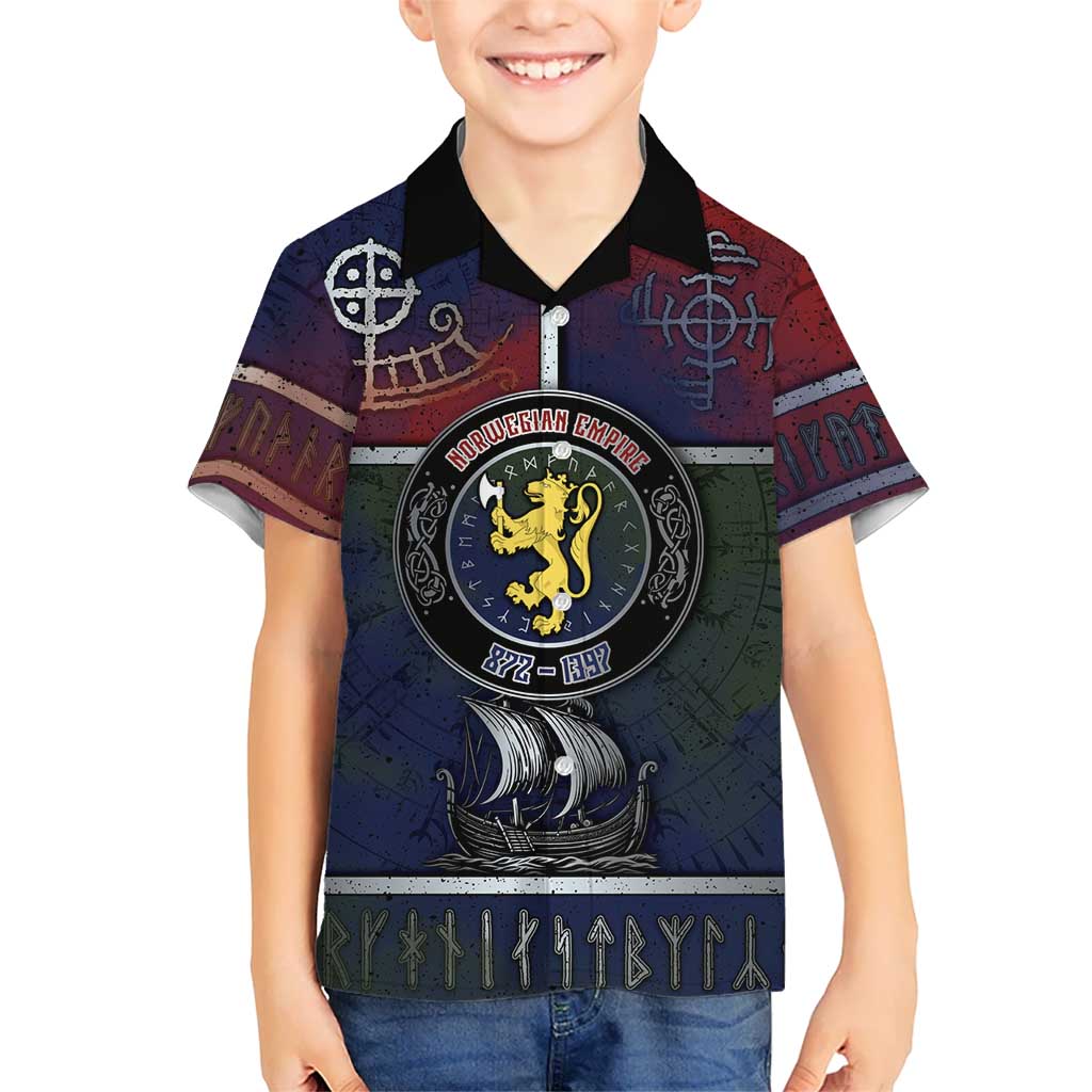 Personalized Norwegian Empire Family Matching Puletasi and Hawaiian Shirt Ancient Viking Patterns - Wonder Print Shop
