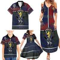Personalized Norwegian Empire Family Matching Summer Maxi Dress and Hawaiian Shirt Ancient Viking Patterns - Wonder Print Shop