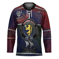 Personalized Norwegian Empire Hockey Jersey Ancient Viking Patterns - Wonder Print Shop