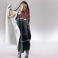 Norwegian Empire Hooded Blanket Ancient Viking Patterns - Wonder Print Shop