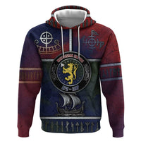 Personalized Norwegian Empire Hoodie Ancient Viking Patterns - Wonder Print Shop