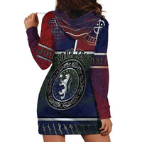 Personalized Norwegian Empire Hoodie Dress Ancient Viking Patterns - Wonder Print Shop