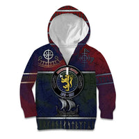 Personalized Norwegian Empire Kid Hoodie Ancient Viking Patterns - Wonder Print Shop