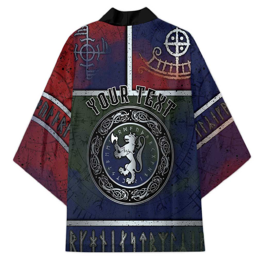 Personalized Norwegian Empire Kimono Ancient Viking Patterns - Wonder Print Shop