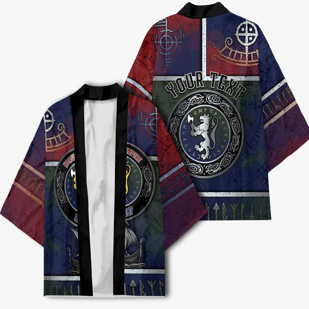 Personalized Norwegian Empire Kimono Ancient Viking Patterns - Wonder Print Shop