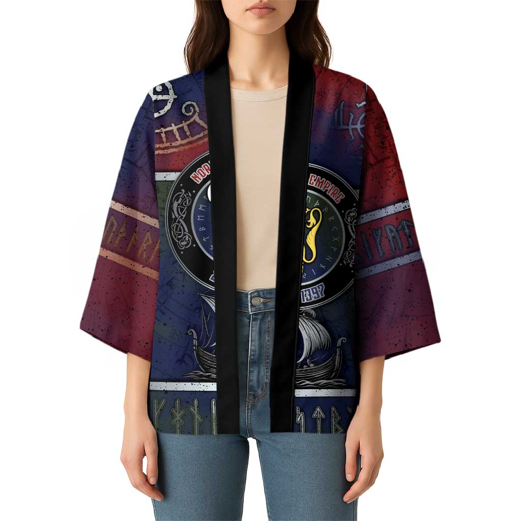 Personalized Norwegian Empire Kimono Ancient Viking Patterns - Wonder Print Shop