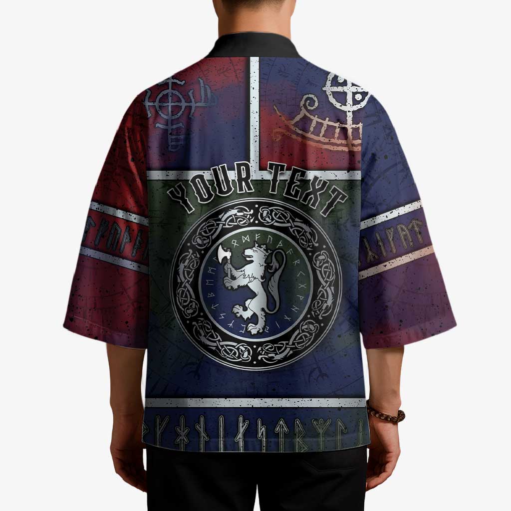Personalized Norwegian Empire Kimono Ancient Viking Patterns - Wonder Print Shop