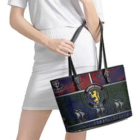 Norwegian Empire Leather Tote Bag Ancient Viking Patterns - Wonder Print Shop