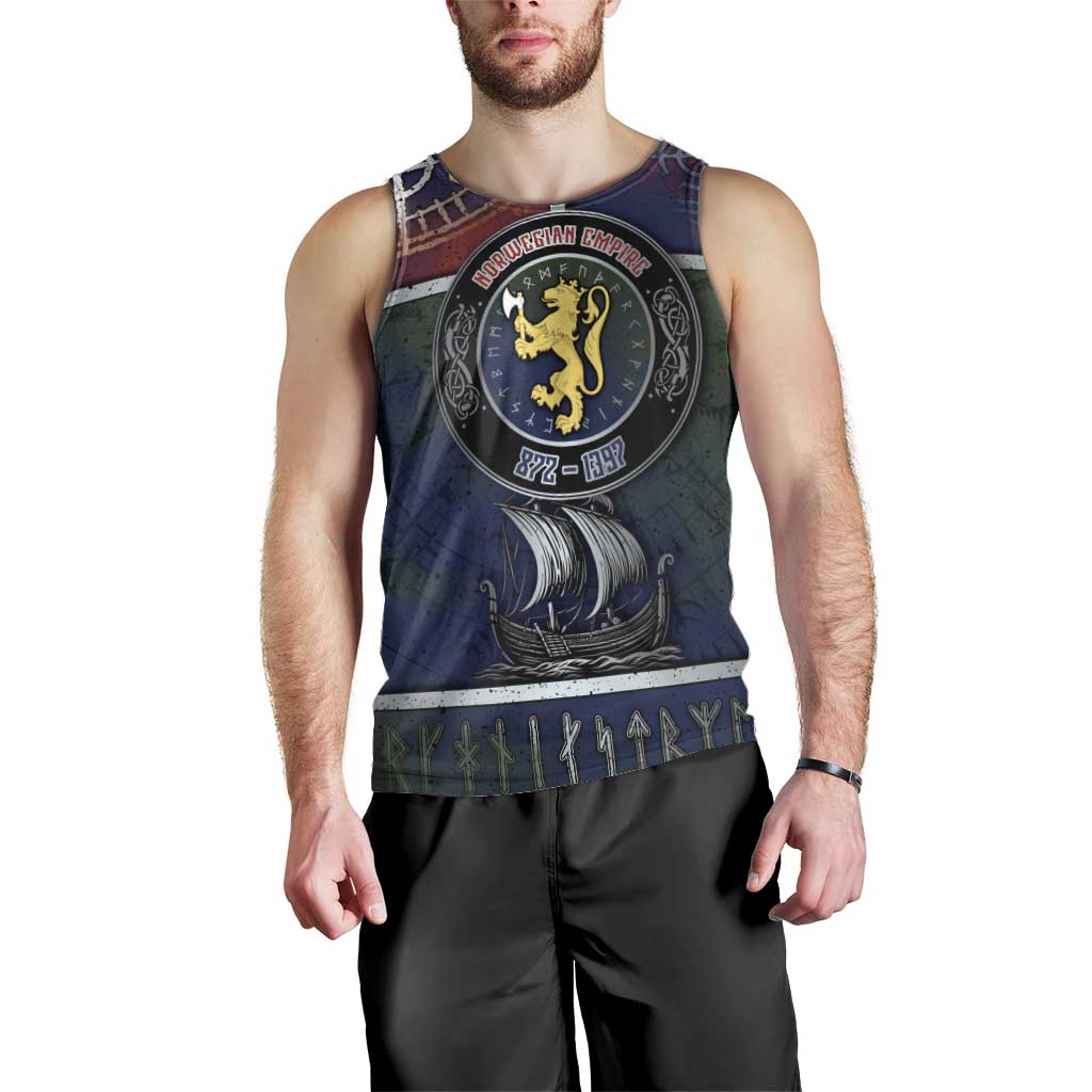 Personalized Norwegian Empire Men Tank Top Ancient Viking Patterns - Wonder Print Shop