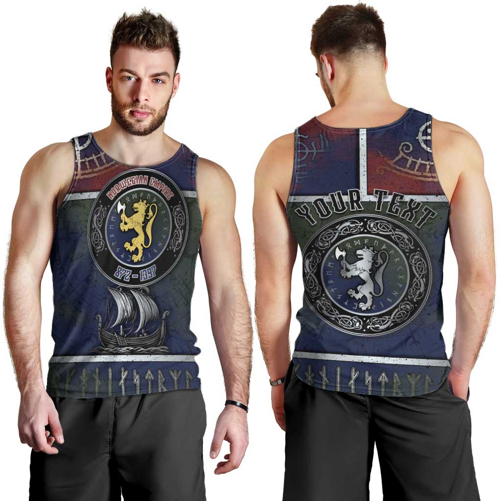 Personalized Norwegian Empire Men Tank Top Ancient Viking Patterns - Wonder Print Shop
