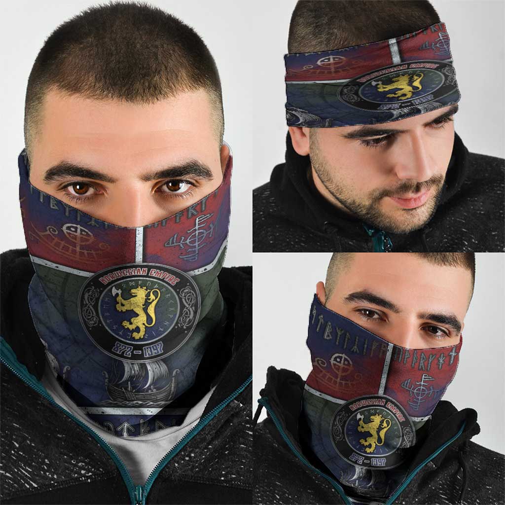 Norwegian Empire Neck Gaiter Ancient Viking Patterns - Wonder Print Shop