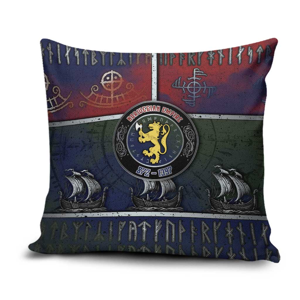 Norwegian Empire Pillow Cover Ancient Viking Patterns - Wonder Print Shop