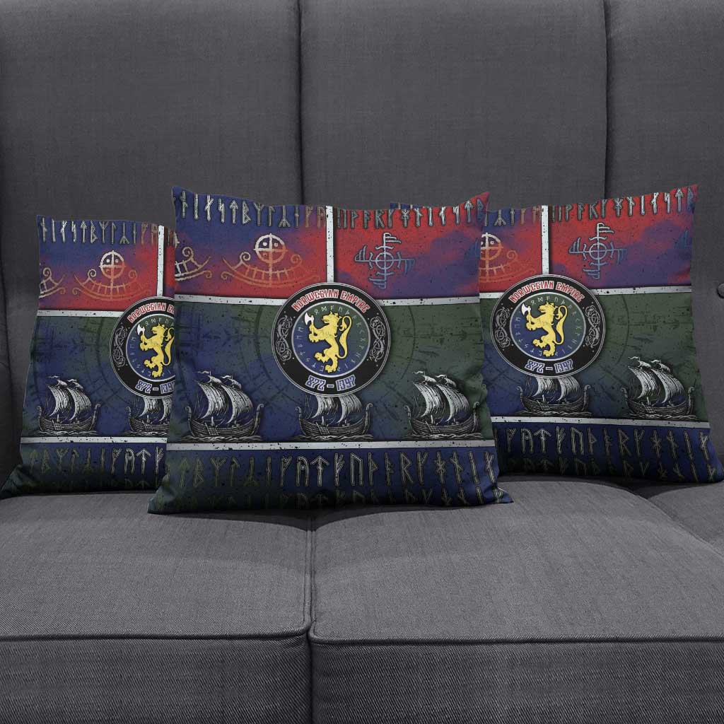 Norwegian Empire Pillow Cover Ancient Viking Patterns - Wonder Print Shop