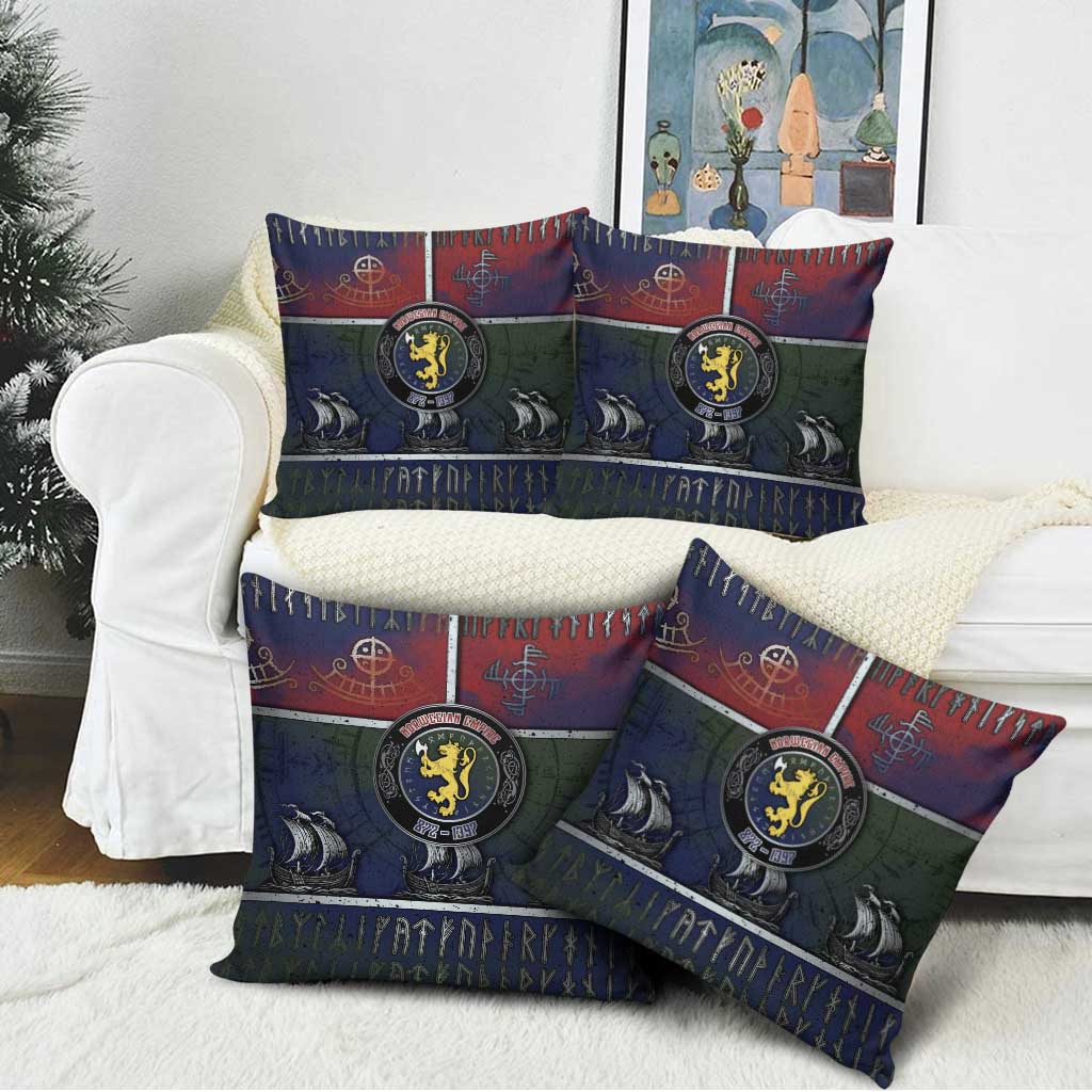 Norwegian Empire Pillow Cover Ancient Viking Patterns - Wonder Print Shop