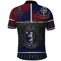 Personalized Norwegian Empire Polo Shirt Ancient Viking Patterns - Wonder Print Shop