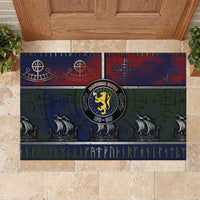 Norwegian Empire Rubber Doormat Ancient Viking Patterns - Wonder Print Shop