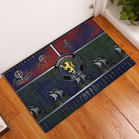 Norwegian Empire Rubber Doormat Ancient Viking Patterns - Wonder Print Shop