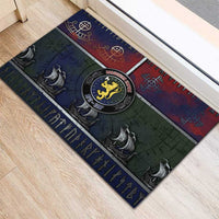 Norwegian Empire Rubber Doormat Ancient Viking Patterns - Wonder Print Shop