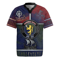 Personalized Norwegian Empire Rugby Jersey Ancient Viking Patterns - Wonder Print Shop