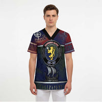 Personalized Norwegian Empire Scrub Top Ancient Viking Patterns - Wonder Print Shop