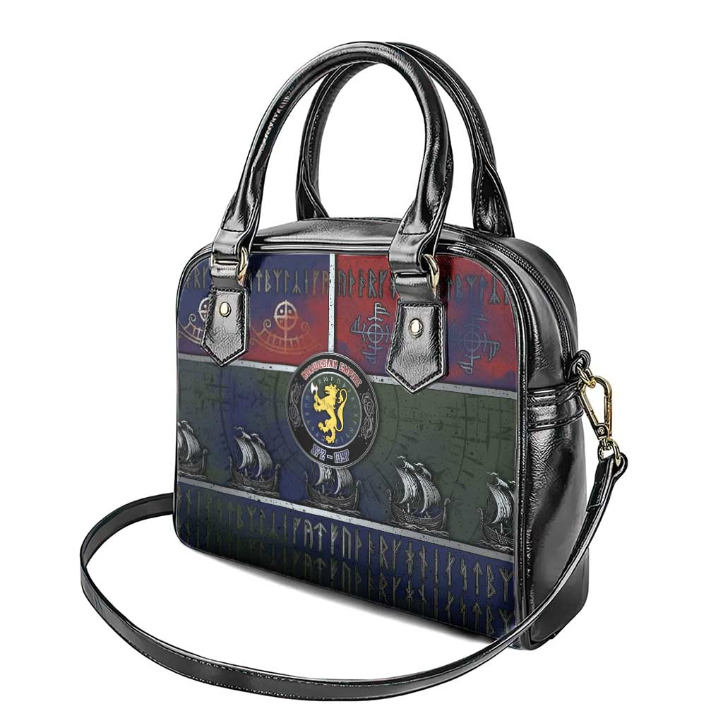 Norwegian Empire Shoulder Handbag Ancient Viking Patterns - Wonder Print Shop