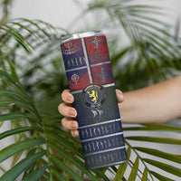 Personalized Norwegian Empire Skinny Tumbler Ancient Viking Patterns - Wonder Print Shop