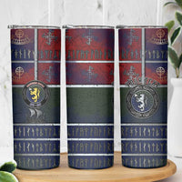 Personalized Norwegian Empire Skinny Tumbler Ancient Viking Patterns - Wonder Print Shop