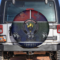 Norwegian Empire Spare Tire Cover Ancient Viking Patterns - Wonder Print Shop