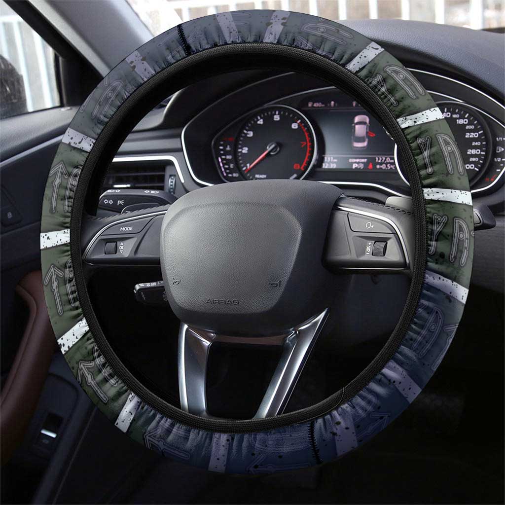 Norwegian Empire Steering Wheel Cover Ancient Viking Patterns - Wonder Print Shop