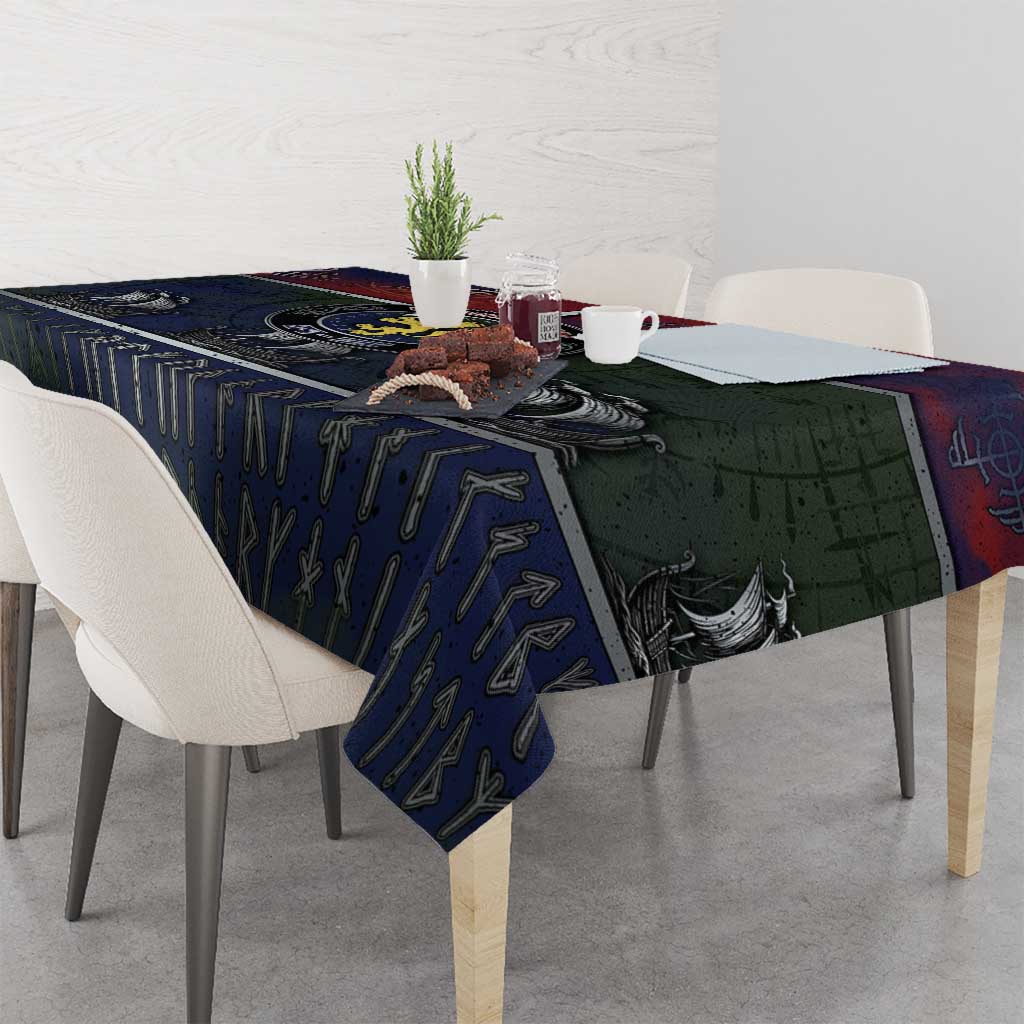 Norwegian Empire Tablecloth Ancient Viking Patterns - Wonder Print Shop